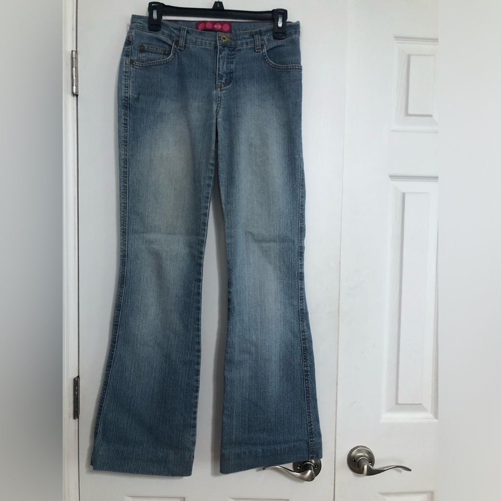 Glo vintage flare low rise jeans Y2K 90’s juniors size 5 waist 29”